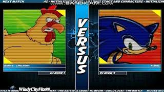 WCFITZ88 Mugen Battles | Giant Chicken vs Sonic