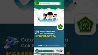 Berikut Cara Cek Formasi CPNS Kemenag 2024