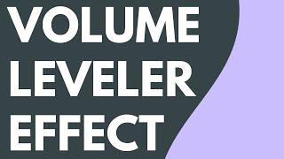 Volume Leveler Audio Effect in Camtasia Audiate