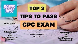 Top 3 Tips to Crack CPC Examination | Medical Coding #medicalcoding  #medicalcodingtraining #cpc