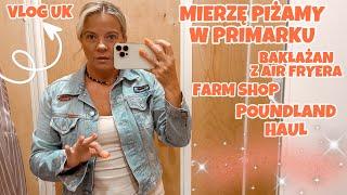 SUPER PIŻAMKI Z PRIMARKA | BAKŁAŻAN Z AIR FRYERA | NOWA WALIZKA | PREZENTY HAUL | FARMA | VLOG UK