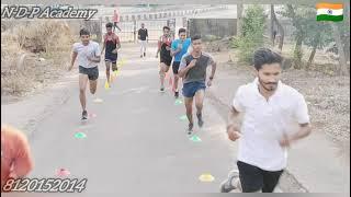 #ndpacademybhopal️ group hill training with some speed drill #cone #spacemark workout.️️