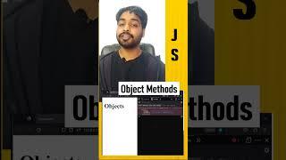 Object Methods in javascript