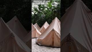 ️ Zelten im TROPICAL ISLANDS ( Campen im Weltgrößten Wasserpark ) #shorts #reisen #camping