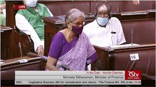 Minister of Finance Nirmala Sitharaman moves The Finance Bill 2021