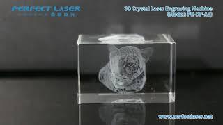 Perfect Laser 3D Crystal Laser Engraving Machine Working Video