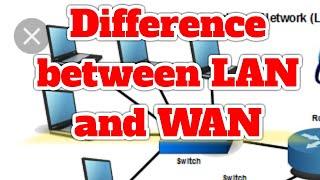 Difference between LAN and WAN