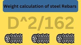 How to calculate weight of steel reinforcement bar ? Step-by-Step Guide and Example" #construction