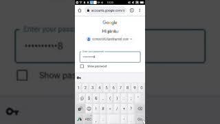 Google Account | tap Yes To log in to your Gmail account | No 8-digit No recovery