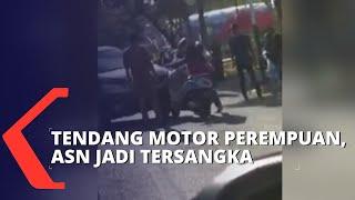 Usai Tendang Motor Seorang Perempuan Hingga Jatuh, ASN Ditetapkan Jadi Tersangka