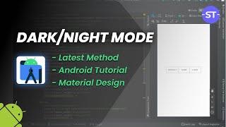 Dark And Light Theme In Android App | Android Studio Tutorial 2020 | Simple Method