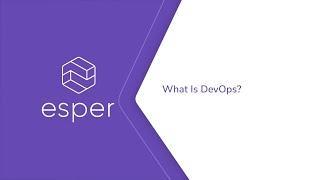 What is DevOps for dedicated devices?