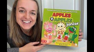 Mattel Games Apples to Apples Jr the Game of Crazy Comparisons!-REVIEW- I'll show you how to play!