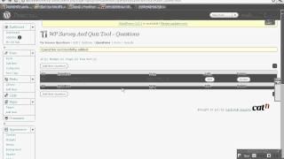 Wordpress plugin : setting up the WP Survey And Quiz Tool