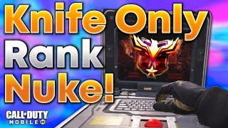 KNIVES ONLY LEGENDARY RANK NUKE by ACCIDENT! | COD Mobile