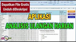 Aplikasi Analisis Ulangan Harian, Mudah, Cepat dan Otomatis