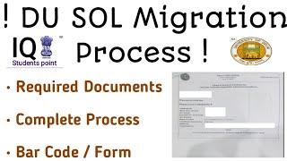 DU SOL Migration Complete Process | How To Fill Migration Form | All Final Year Students Must Watch