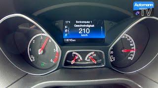 2015 Ford Focus ST Diesel (185hp) - 0-213 km/h acceleration (60fps)