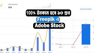  100% ইনকাম হবে ১০ গুন   Freepik/Adobe Stock Stock | NO Skill | Earn money online using Ai