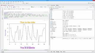 How to Change the Color of the Axis Labels in a Plot in R. [HD]