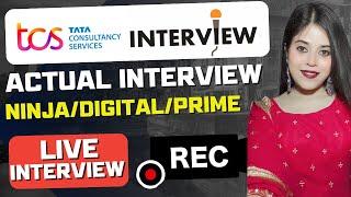 TCS Actual Live Interview | TCS Live recording Interview
