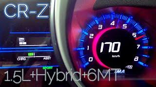 HONDA CR-Z full acceleration test,cruise engine RPM. (1.5L hybrid 6MT) ZF2