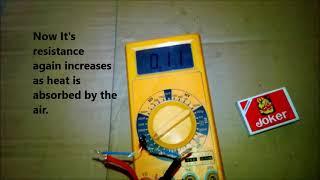 Negative temperature coefficient thermistor live explanation