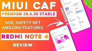 MIUI 12 CAF 20.6.30 PREMIUM STABLE PIE PORT FOR REDMI NOTE 4 | AOD, SAFETY NET | AMAZING FEATURES