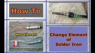 How to change element of solder iron ||Changing Heating element 40W Soldering iron || Autotech  Info