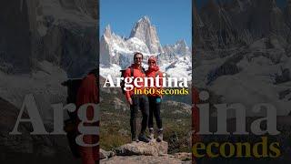  ARGENTINA: 3 weeks in 60 seconds #shorts #travelshorts