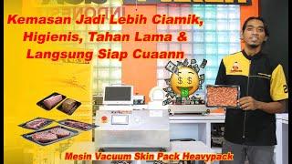 MESIN VACUUM DEKSTOP SKIN PACK PACKAGING / PENGEMAS SKIN DAGING, SOSIS, IKAN, BAKSO, DAN LAINNYA