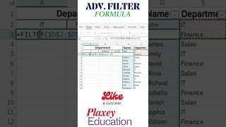 Filter Formula in Excel #excelformula #educational  #exceltips #excel #words