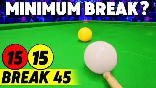 Snooker Minimum Break Total Clearance 15  15 🟡 World Record