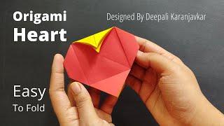 How To Make Easy Origami Heart Designed By Deepali Karanjavkar