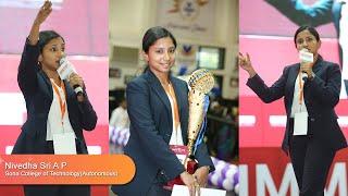 Award-Winning Speech on "Saving Mother Earth" | Nivedha Sri at Youth Talk 2019 Tamil Nadu