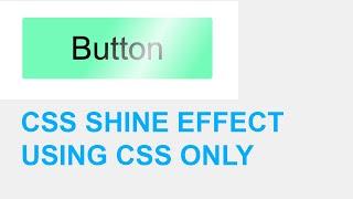 Create Infinite Shine Effect Using CSS Only