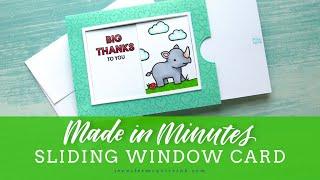 Made In Minutes: Sliding Window Card