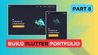 [Part 8] Flutter Web Tutorial - Build Portfolio Website in Flutter #flutterweb