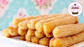 Receta de churros caseros | Como hacer churros fáciles y rápidos | Masa de churros