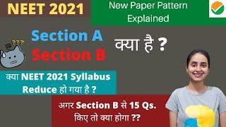 NEET 2021: SECTION A, Section B EXPLAINED ! Reduced Syllabus based होगा Exam??