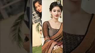 #all tv actresses striped saree look short video whatsapp status ️️️️