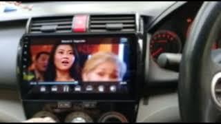 Honda City Glossy Black LCD Multimedia IPS Display | Maximus Reverse Moving Camera