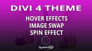 Divi Theme Hover Effects Image Swap Spin Effect 