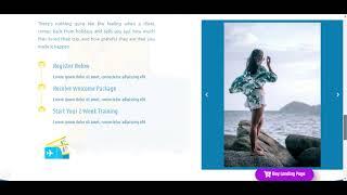 Wordpress Template | Travel Landing Page | Travel Agency Sales Page | Sales Funnel Template