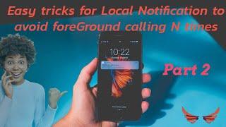 Easy trick for Local Notification to avoid forgroundEvent calling multiple times #reactnative