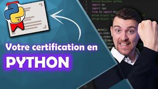 Formation Python Certifiante  + 100 offres d'emploi Analysées