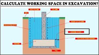 How to Calculate Working Space in Excavation?