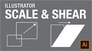 Scale and Shear tool in Illustrator