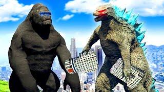 GTA 5 - GODZILLA vs KING KONG!!