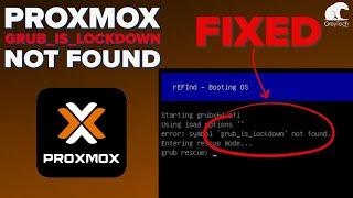 Error symbol grub is lockdown not found Upgrading Proxmox 6 to 7